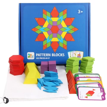 Tangram kreatív formakirakó fajáték 155 db