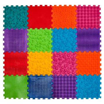 Szenzoros, ortopédiai puzzle szőnyeg - ORTEK 16DB-OS KÉSZLET