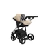 Kép 12/14 - Paradise baby Euforia Premium "Diamond" multifunkciós babakocsi - Bézs eco bőr fekete "Diamond" mózessel