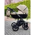 Kép 6/14 - Paradise baby Euforia Premium "Diamond" multifunkciós babakocsi - Bézs eco bőr fekete "Diamond" mózessel