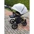 Kép 9/17 - Paradise baby Euforia Premium "Diamond" multifunkciós babakocsi - Fehér eco bőr arany "Diamond" mózessel