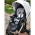 Kép 6/11 - Paradise baby Euforia Premium "Diamond" multifunkciós babakocsi - Fehér eco bőr - Ezüst "Diamond" mózessel