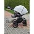 Kép 7/11 - Paradise baby Euforia Premium "Diamond" multifunkciós babakocsi - Fehér eco bőr - Ezüst "Diamond" mózessel