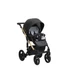 Kép 19/21 - Paradise baby Euforia Premium "Diamond" multifunkciós babakocsi - Fekete eco bőr arany "Diamond" mózessel