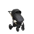 Kép 21/21 - Paradise baby Euforia Premium "Diamond" multifunkciós babakocsi - Fekete eco bőr arany "Diamond" mózessel