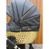 Kép 2/21 - Paradise baby Euforia Premium "Diamond" multifunkciós babakocsi - Fekete eco bőr arany "Diamond" mózessel
