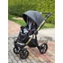 Kép 6/21 - Paradise baby Euforia Premium "Diamond" multifunkciós babakocsi - Fekete eco bőr arany "Diamond" mózessel