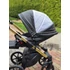 Kép 7/21 - Paradise baby Euforia Premium "Diamond" multifunkciós babakocsi - Fekete eco bőr arany "Diamond" mózessel