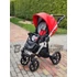 Kép 10/19 - Paradise baby Euforia Premium "Diamond" multifunkciós babakocsi - Piros eco bőr fekete "Diamond" mózessel