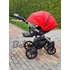 Kép 11/19 - Paradise baby Euforia Premium "Diamond" multifunkciós babakocsi - Piros eco bőr fekete "Diamond" mózessel