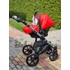 Kép 6/19 - Paradise baby Euforia Premium "Diamond" multifunkciós babakocsi - Piros eco bőr fekete "Diamond" mózessel