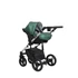 Kép 2/12 - Paradise baby Euforia Premium "Diamond" multifunkciós babakocsi - Smaragd zöld eco bőr - Fekete "Diamond" mózessel