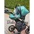 Kép 6/12 - Paradise baby Euforia Premium "Diamond" multifunkciós babakocsi - Smaragd zöld eco bőr - Fekete "Diamond" mózessel