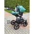 Kép 7/12 - Paradise baby Euforia Premium "Diamond" multifunkciós babakocsi - Smaragd zöld eco bőr - Fekete "Diamond" mózessel