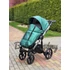 Kép 8/12 - Paradise baby Euforia Premium "Diamond" multifunkciós babakocsi - Smaragd zöld eco bőr - Fekete "Diamond" mózessel