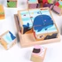 Kép 9/9 - Fakocka puzzle, kirakós fajáték